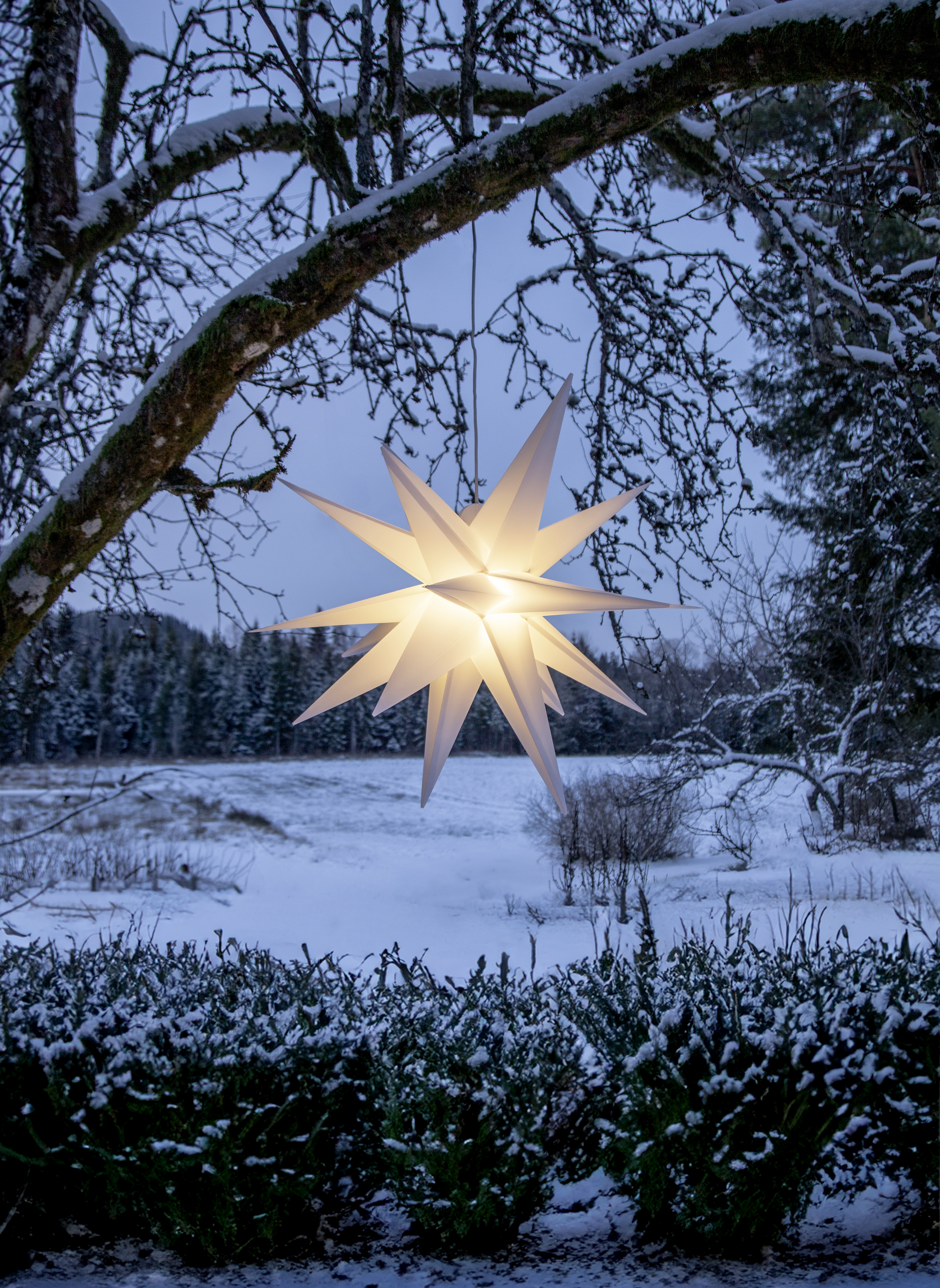 Advent star - Alice - White - Outdoor/Indoor - 100x100 cm - 2