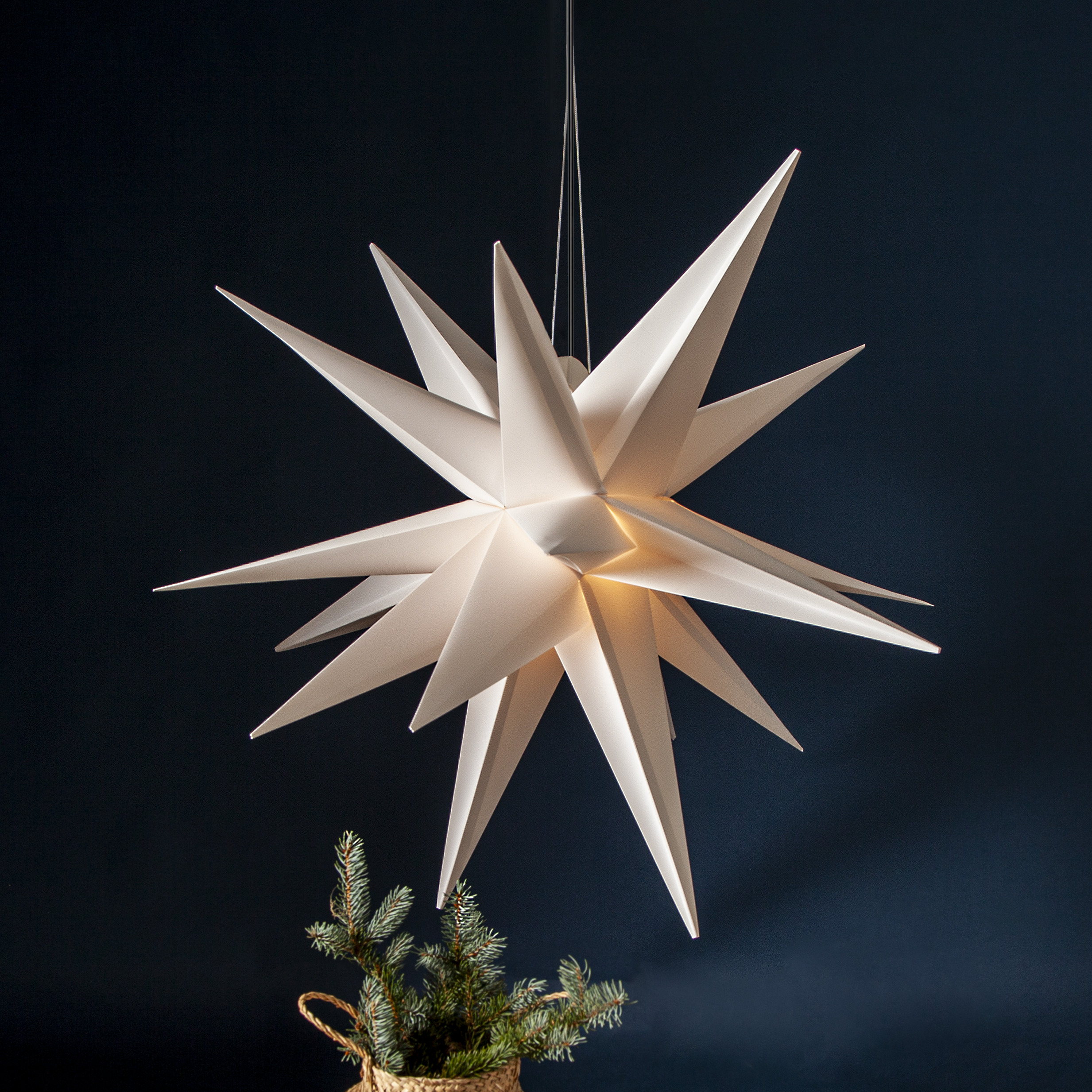 Advent star - Alice - White - Outdoor/Indoor - 100x100 cm - 3