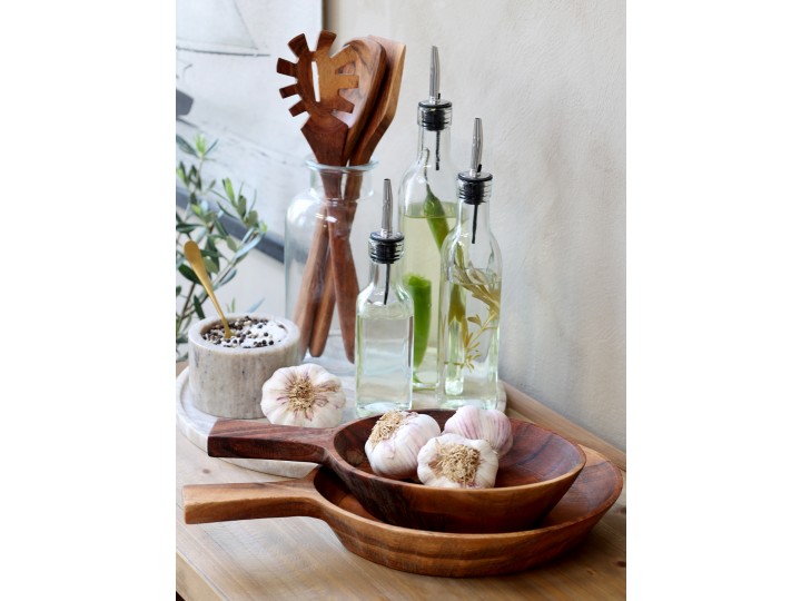 Glass bottles - Oil bottles with pouring spouts - 3-pack
