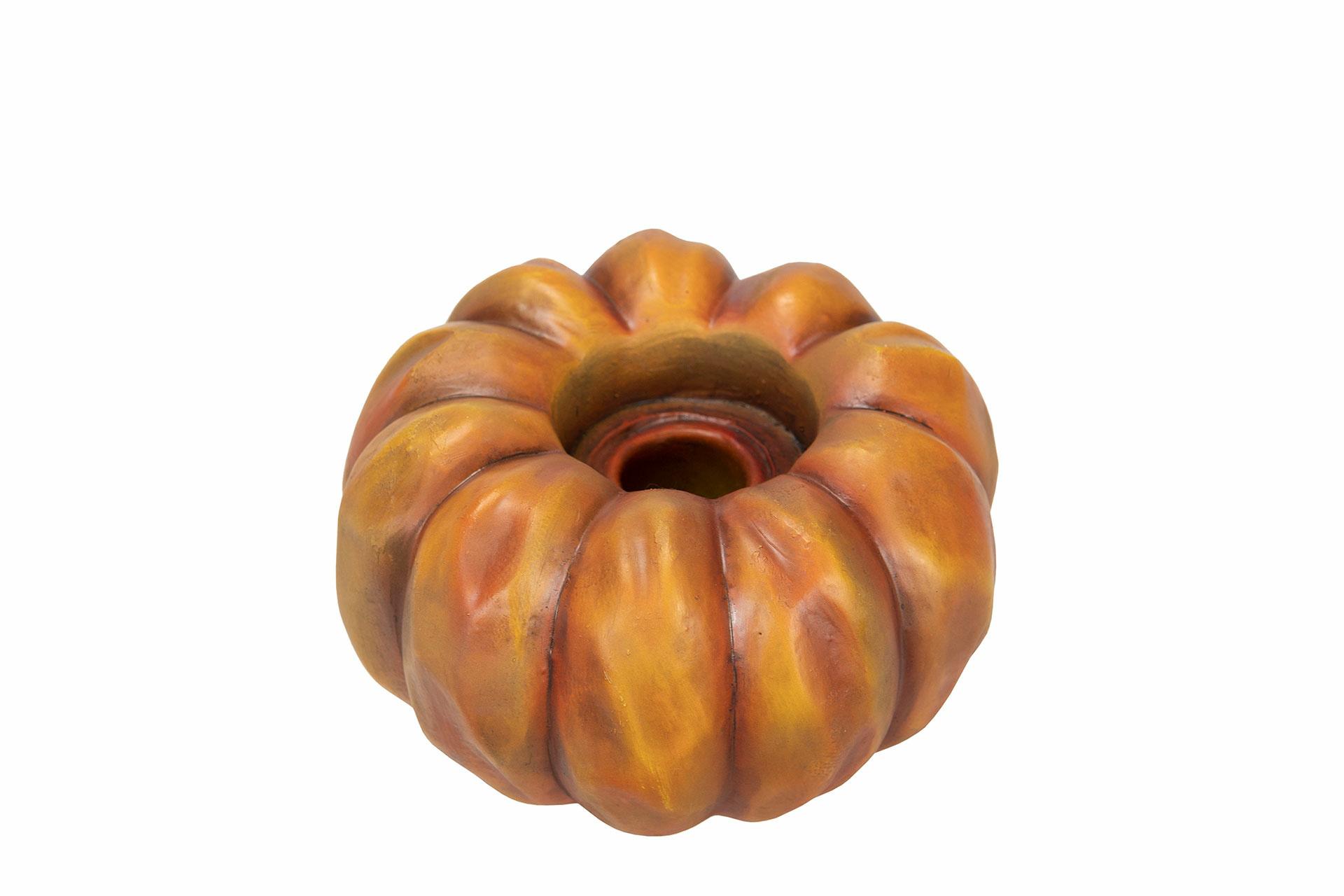 Lantern - Lantern - Pumpkin Orange Poly - 11x7 cm - Taper candle/Tealight - 3