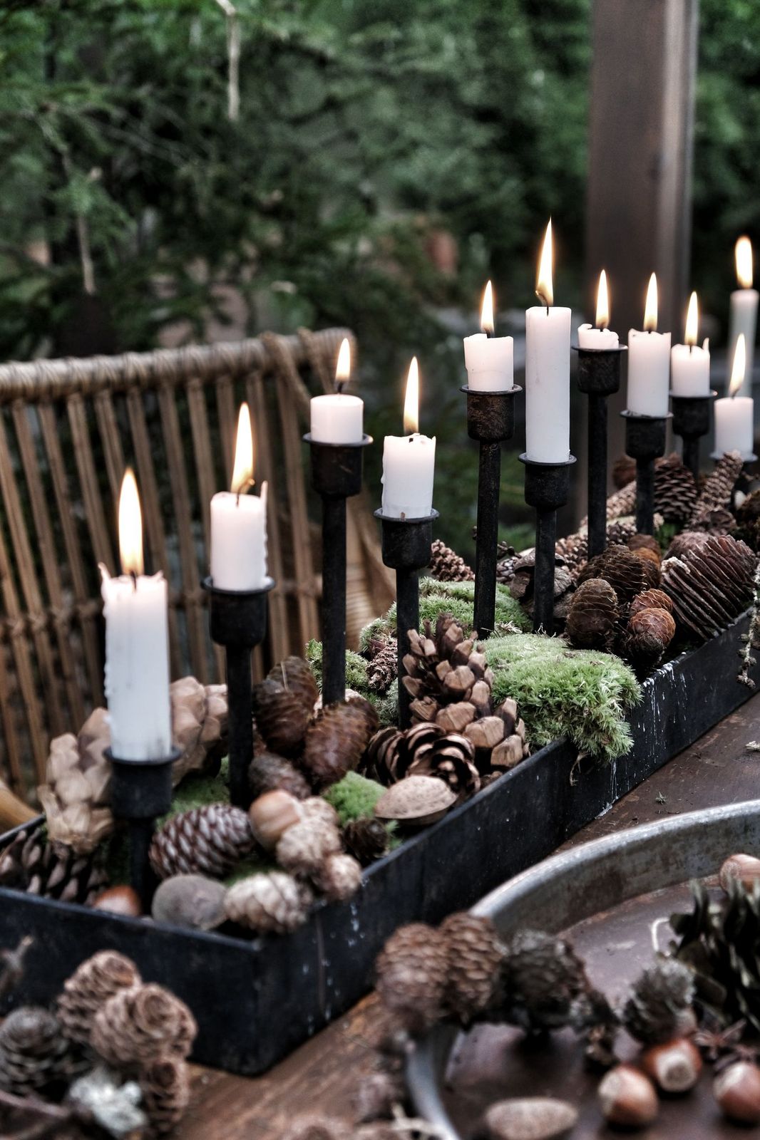Candlestick - Table candlestick - 10 candles - 72 cm - 15