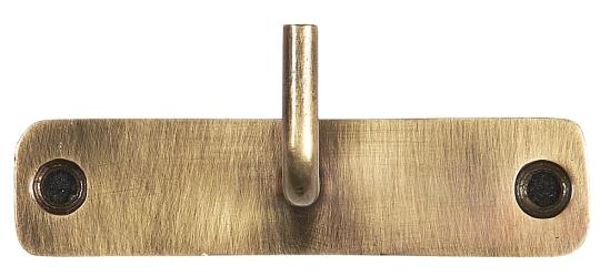 Hook - Hook rack - Retro - Antique brass - 10 cm - 3