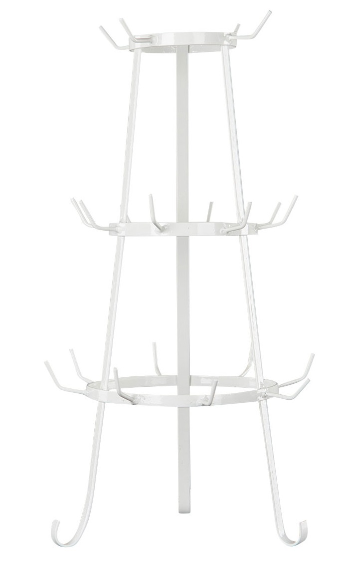 Cup rack Cup holder Bottle rack Antique white 54 cm - 6