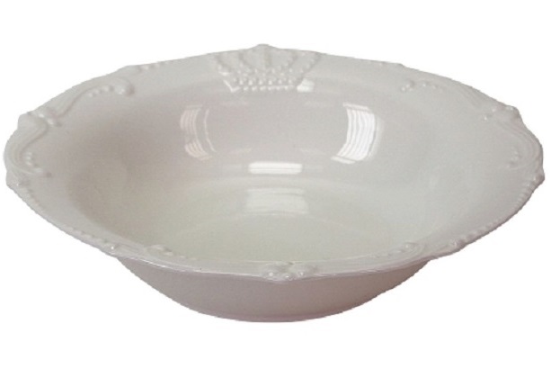 CROWN SALAD BOWL/BOWL PORCELAIN WHITE
