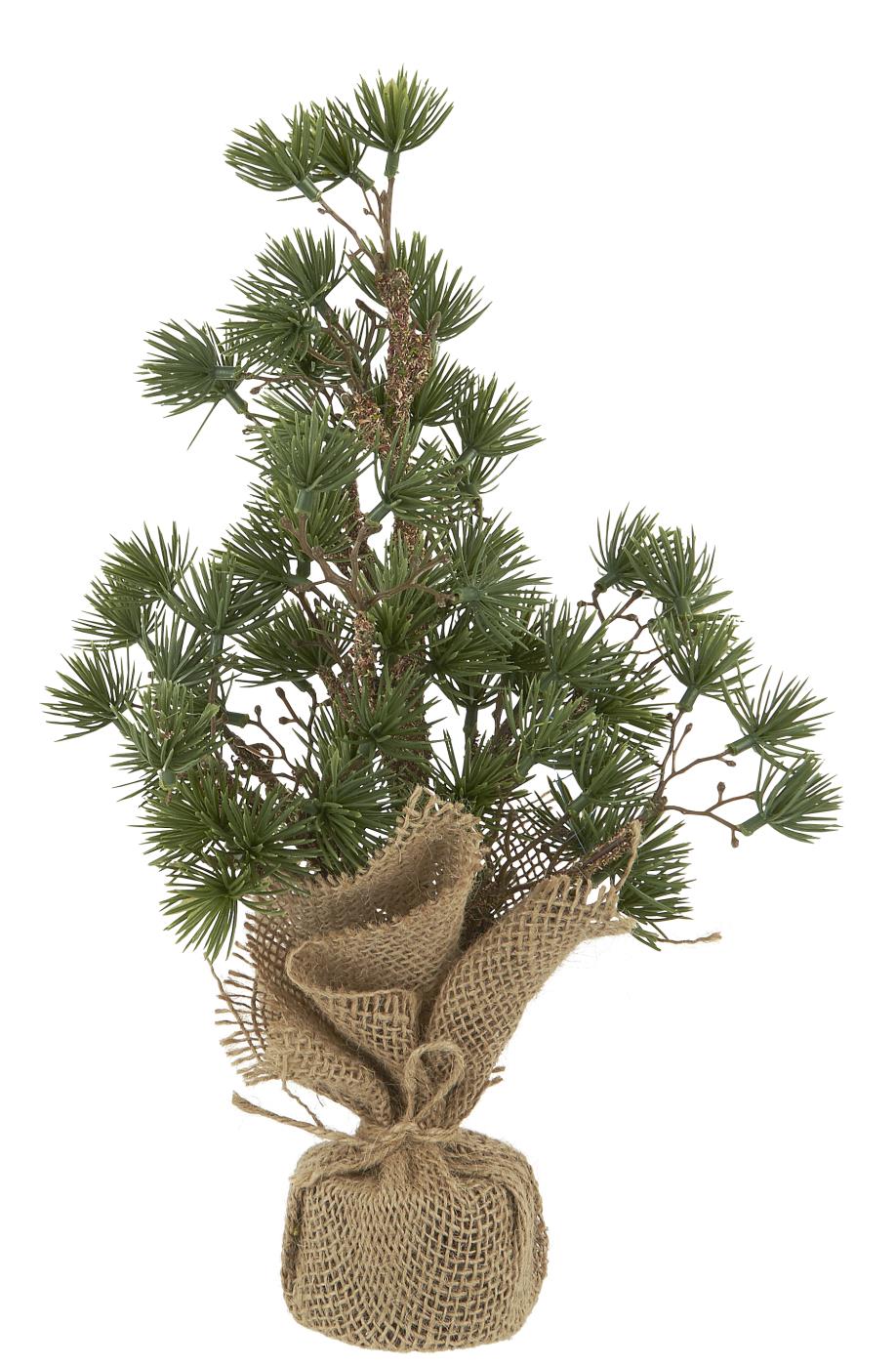 Spruce - Cedar tree on a base - Jute - 34 cm - 7