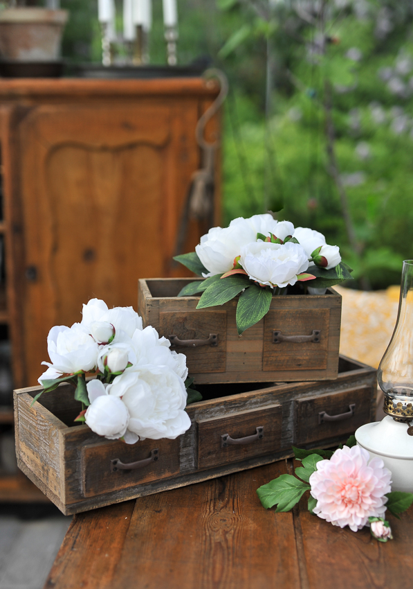 Wooden box with handles - Box - Triple - 55.5 cm