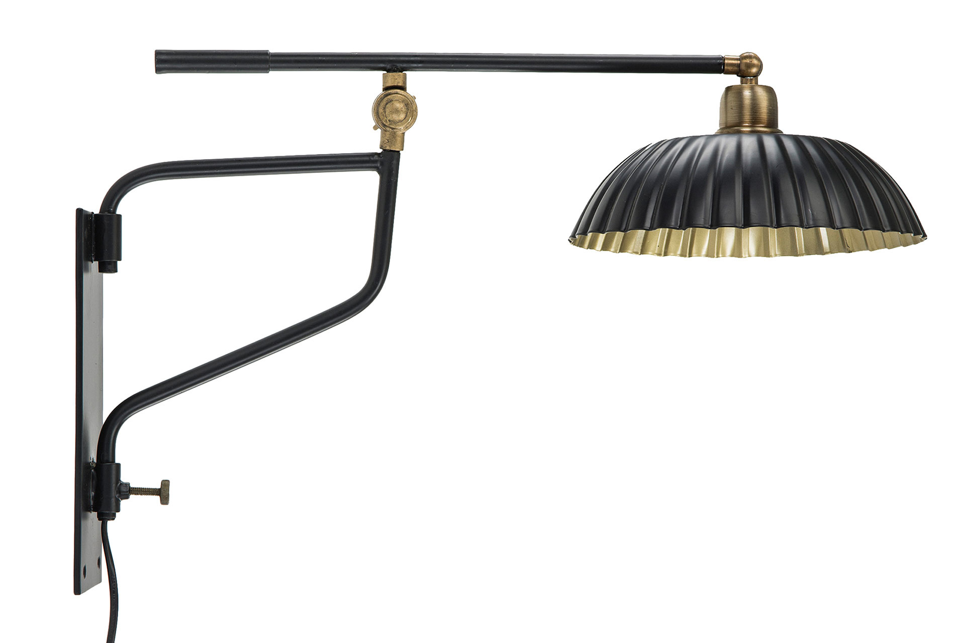 Vägglampa Svart - 24x57x36 cm - 2