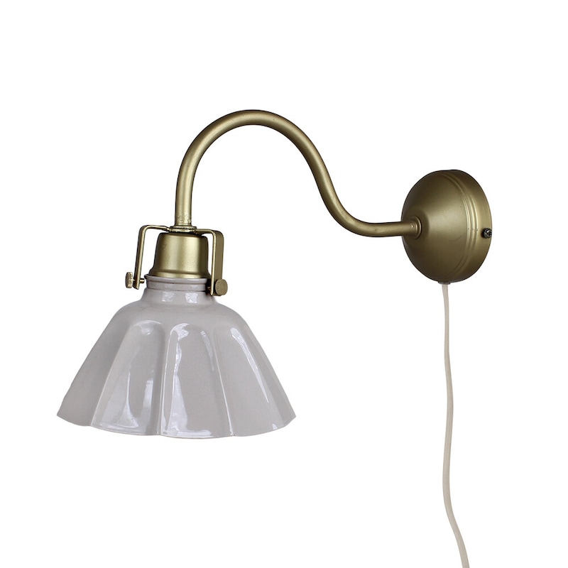Wall lamp - Lamp - Beige/Brass - 2