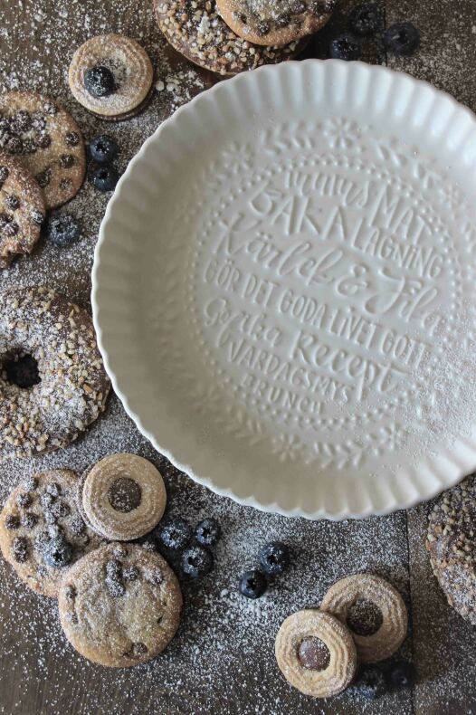 Pie dish - White - Love & Coffee - Majas Cottage - 2