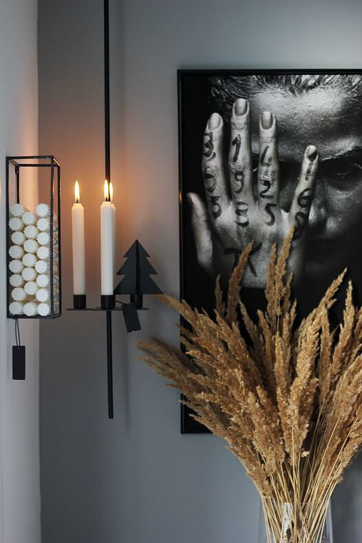 Candle storage candle holder black - 25x14 cm - 3