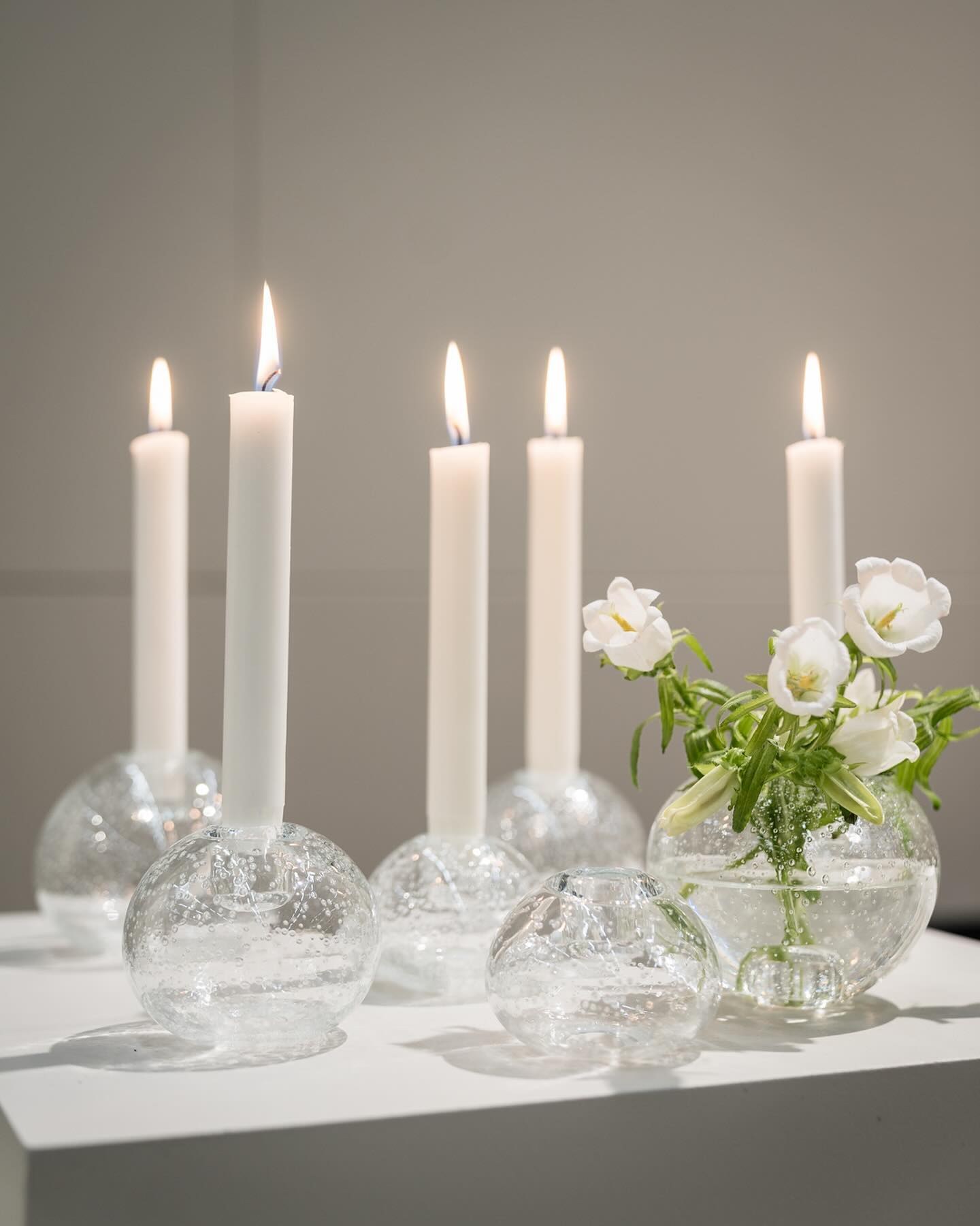 Ernst - Candlestick Glass - Clear - 9x 7.5 cm - 2