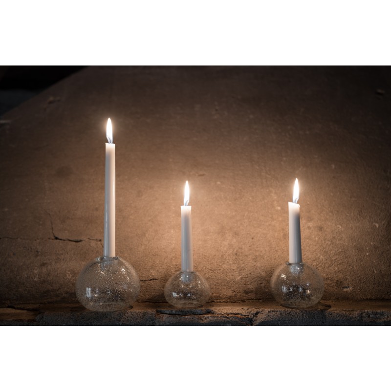 Ernst - Candlestick Glass - Clear - 9x 7.5 cm - 3