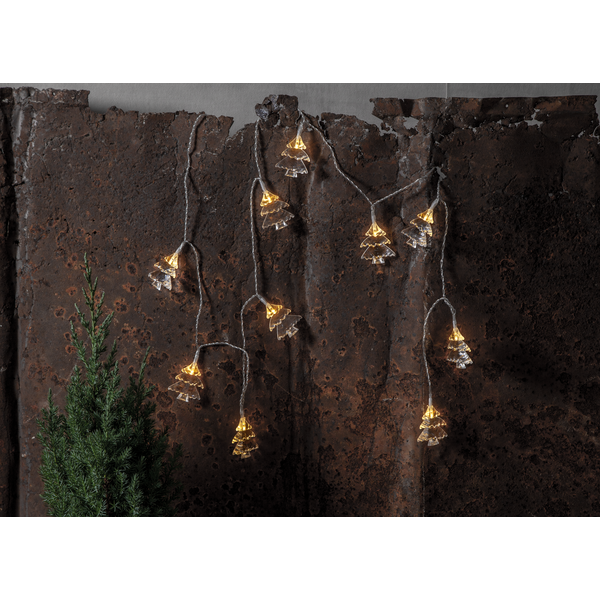 String of lights with fir trees - 135 cm - 2