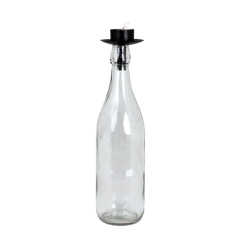 Candle holder for bottle - Tea light - Matt black - 4