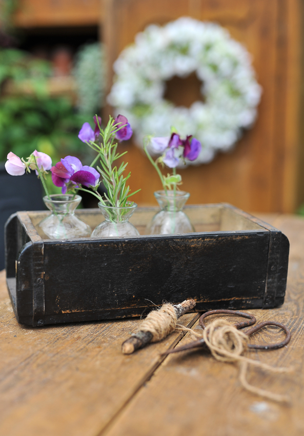 Handmade Wooden Box - Black - 32x15 cm