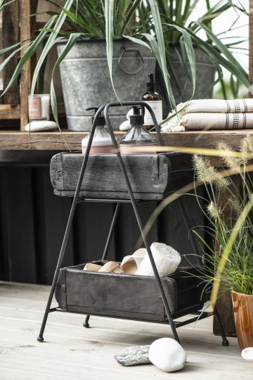 Handmade Wooden Box - Black - 32x15 cm - 10