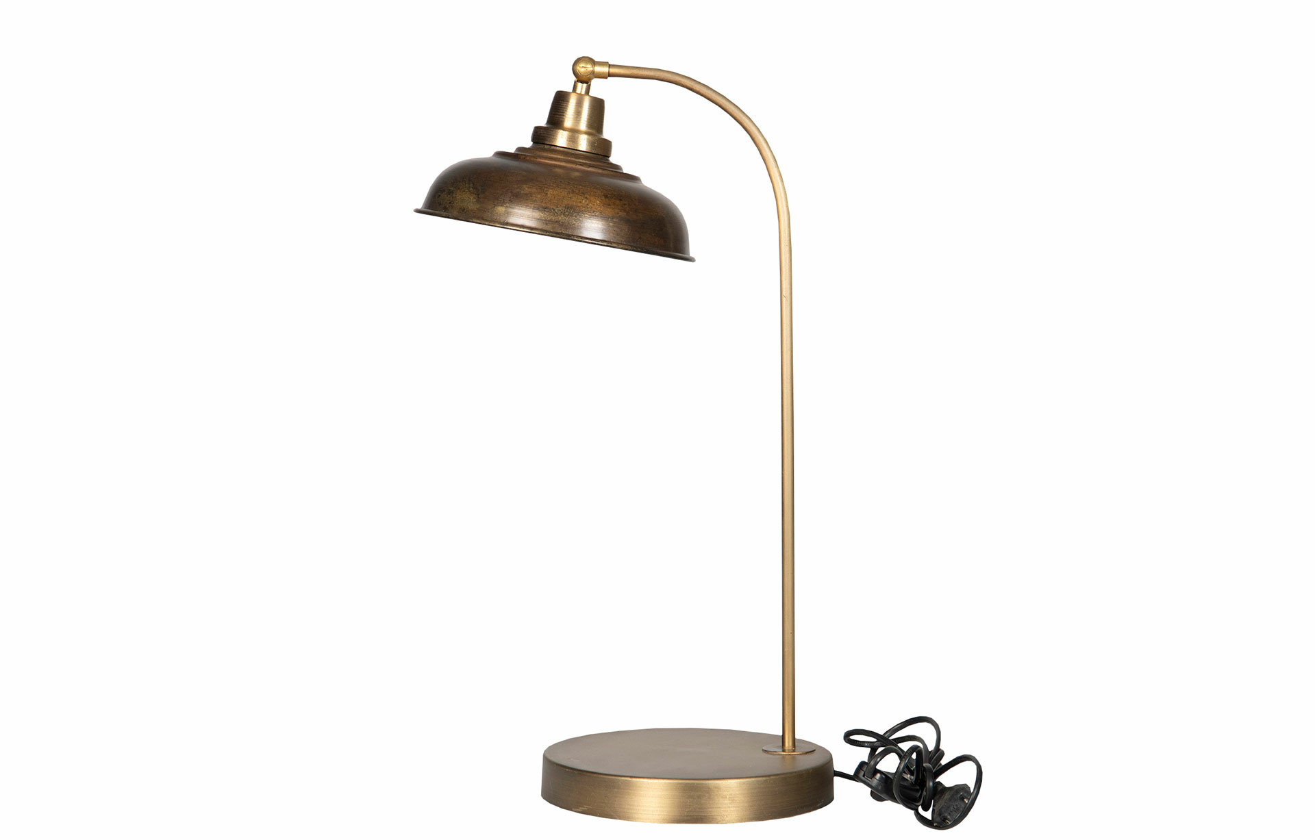 Bordslampa - Lampa - Antikmässing - 20x52 cm - 3