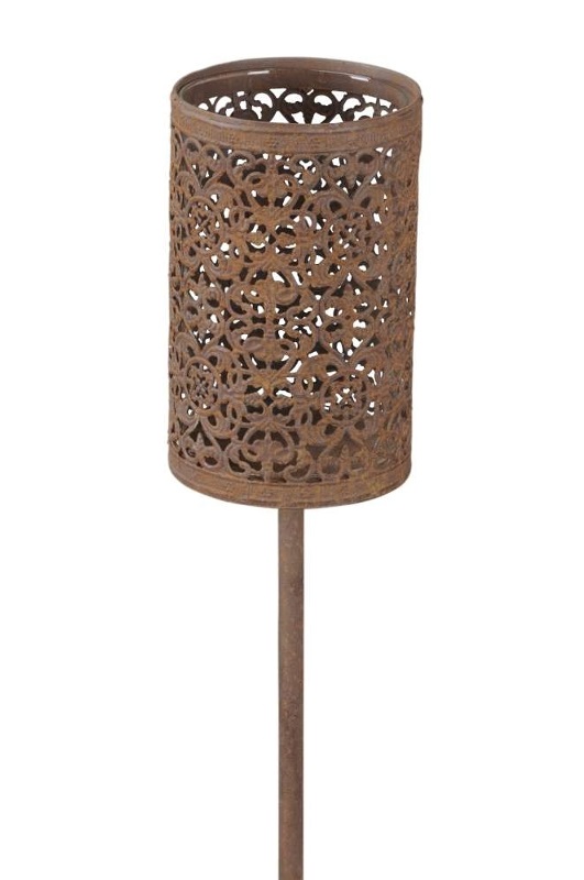 Lantern on pole - Rust - 116 cm - 3