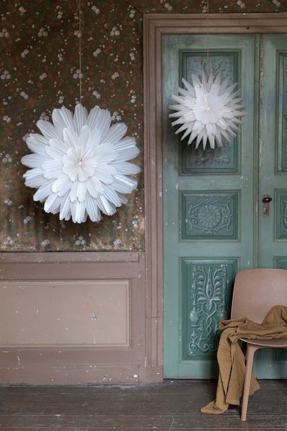 Advent star - Star - Snowflake - 44 cm - White - Watt & Veke - 6