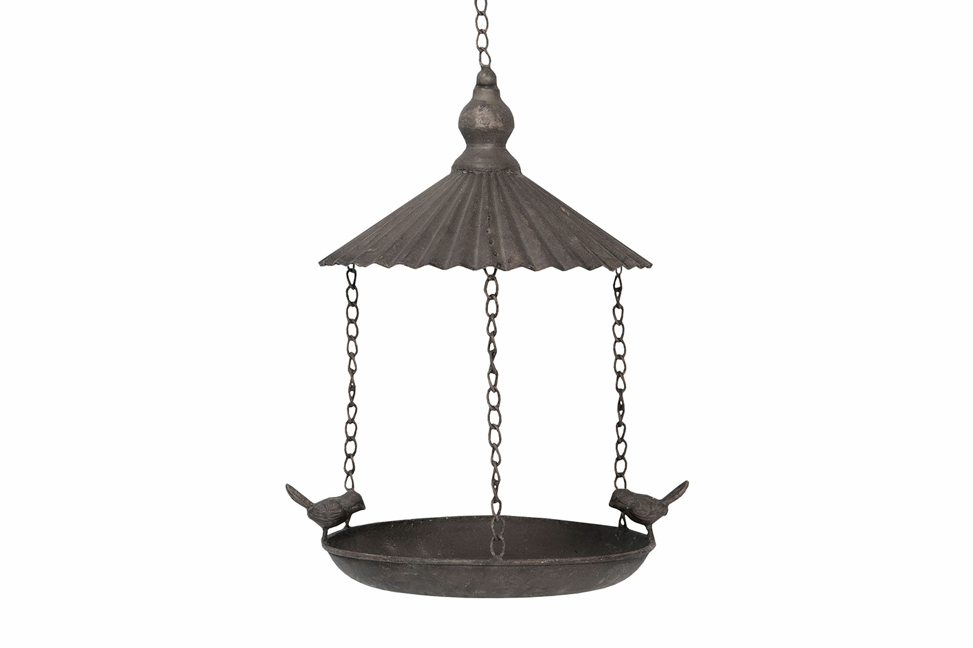 Bird bath - Hanging basket - Bird feeder - Metal - Ø22x35 cm - 2