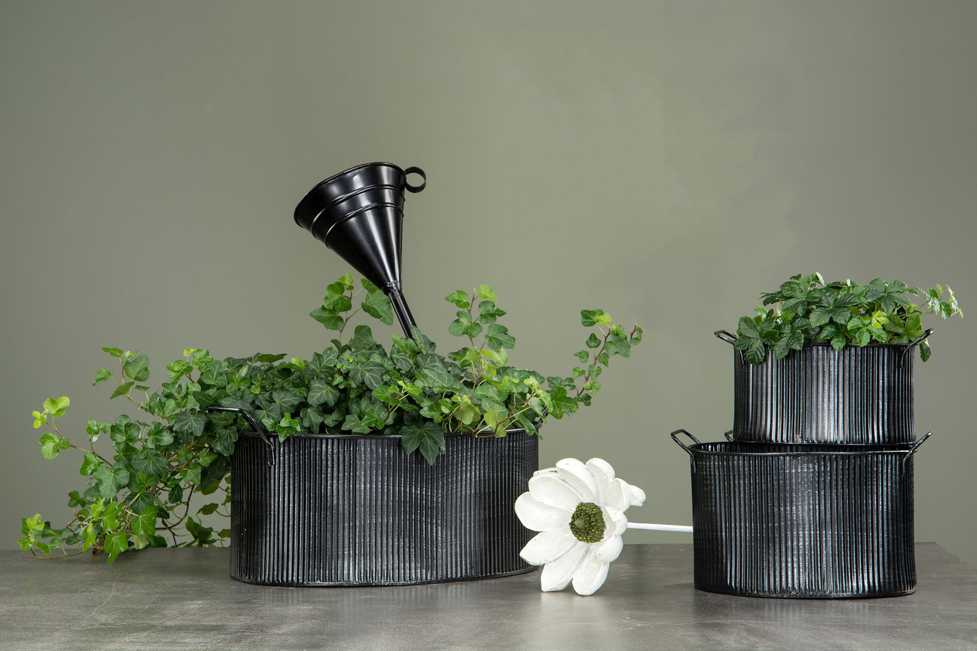 Blom/Fleur Stick Green - Ø15 cm