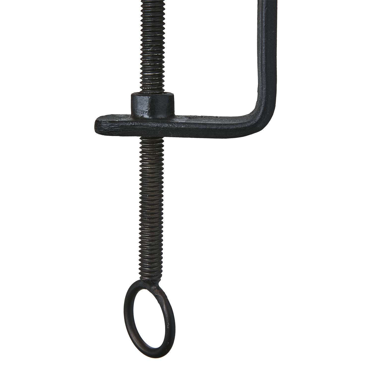 Tray with clamp, black - 17x24 cm - Iron - Handmade - 6
