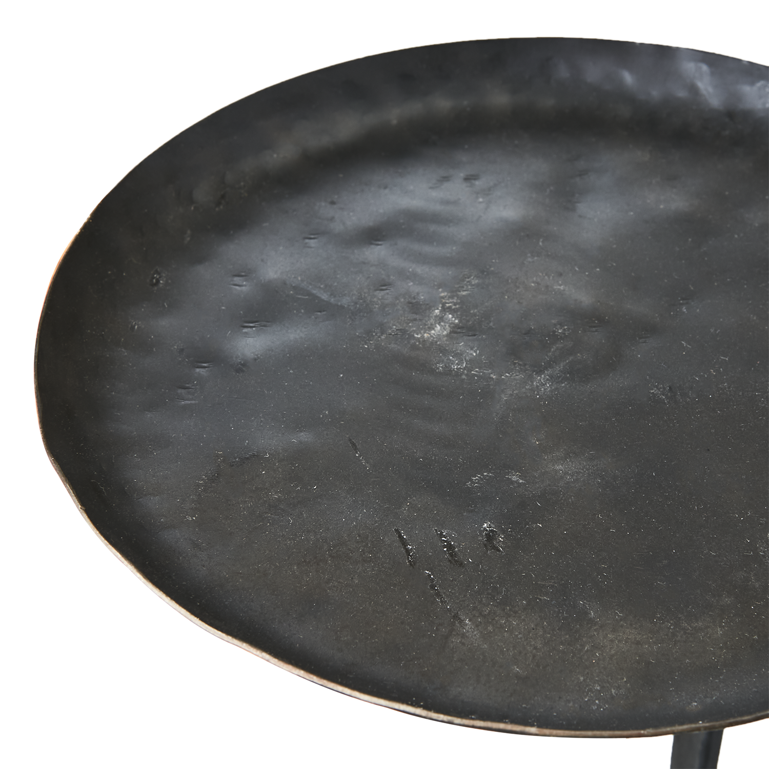 Tray with clamp, black - 17x24 cm - Iron - Handmade - 4