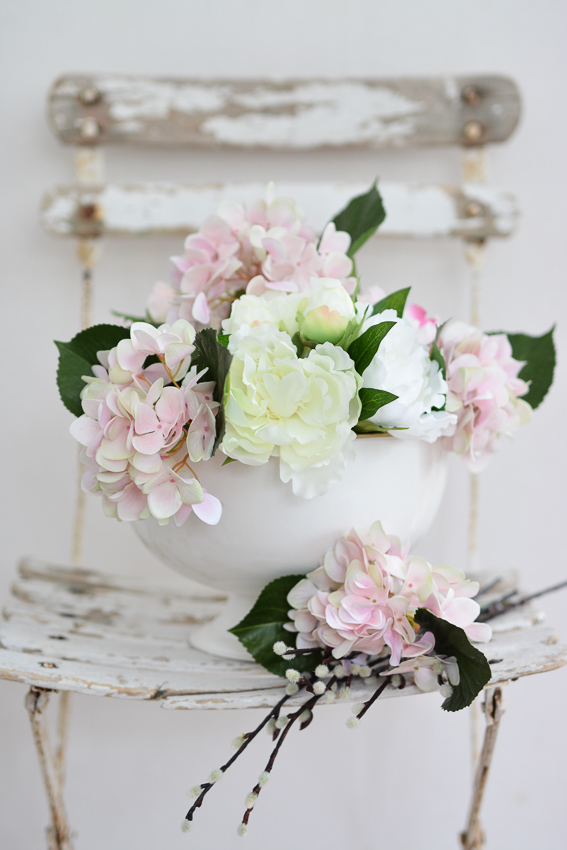 HYDRANGEA SPRIG - LIGHT PINK - 25 CM - 3