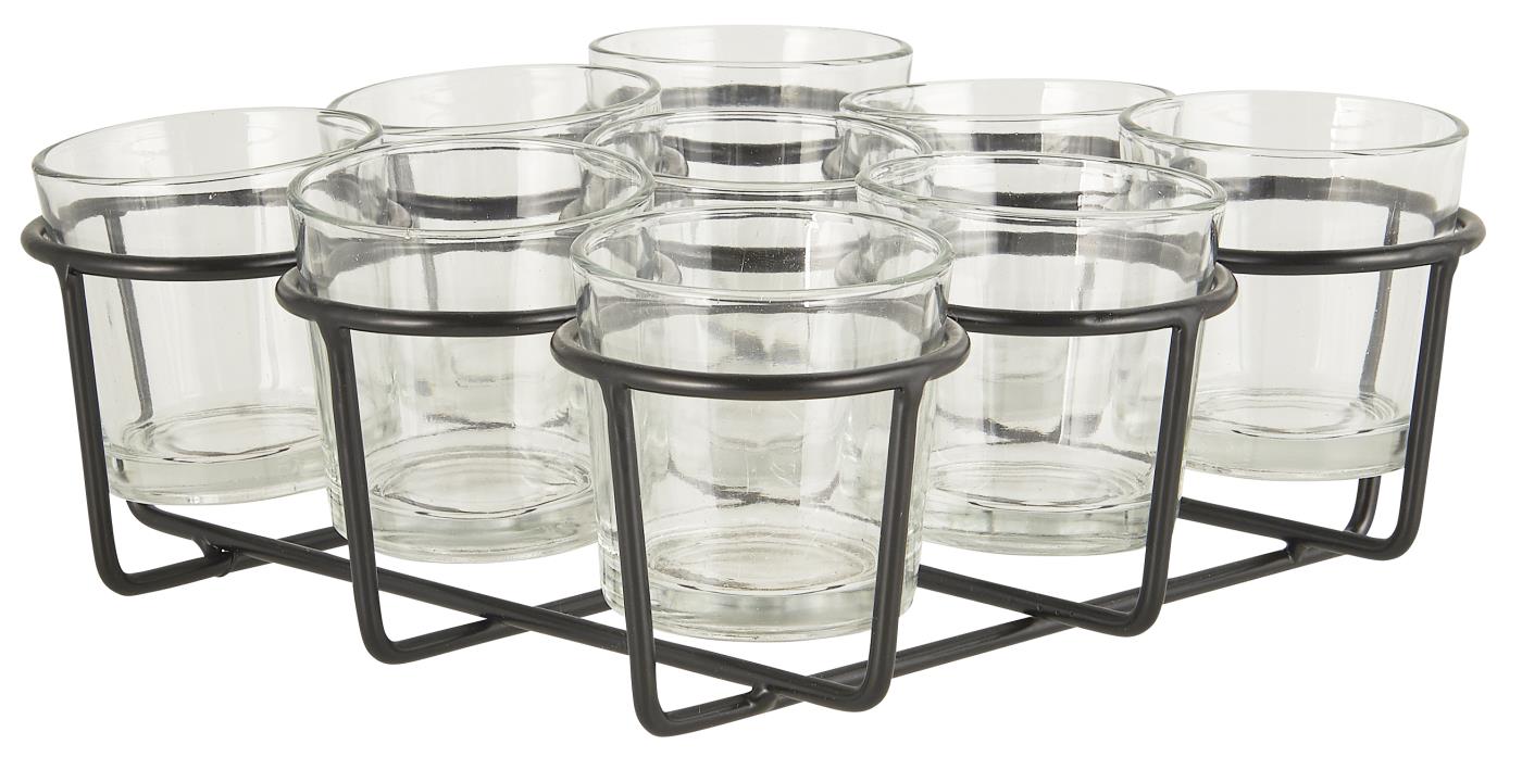 Ställning med 9 glasvaser - Vas - Glasvas - 4