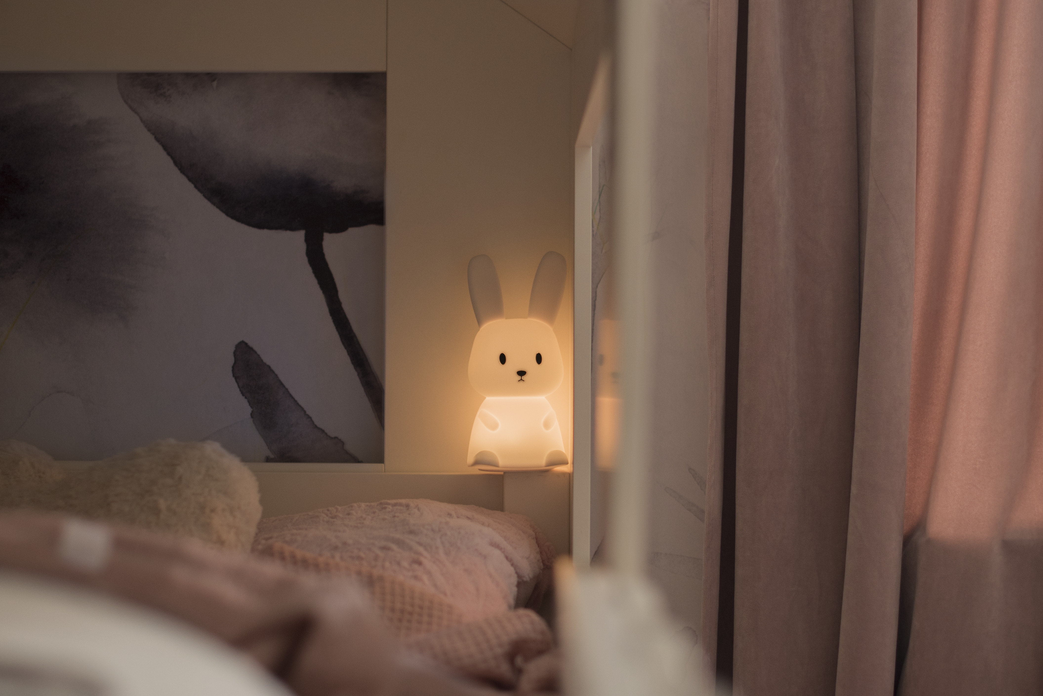 Lampa - Nattlampa - Dekoration - Kanin - Bunny - LED - 12