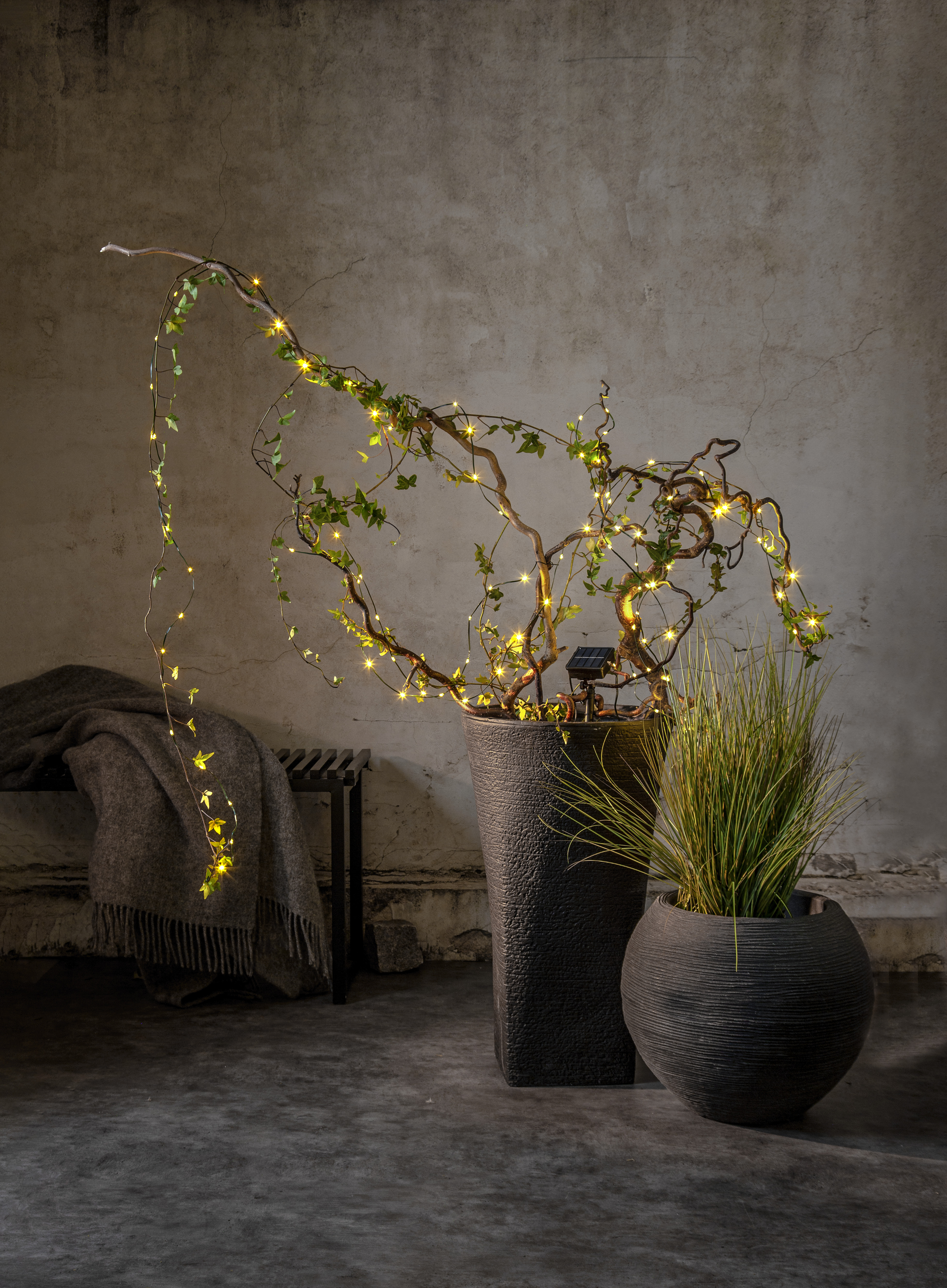 Solar-powered light string Dew Drop - Solar-powered string lights - 740 cm - 2