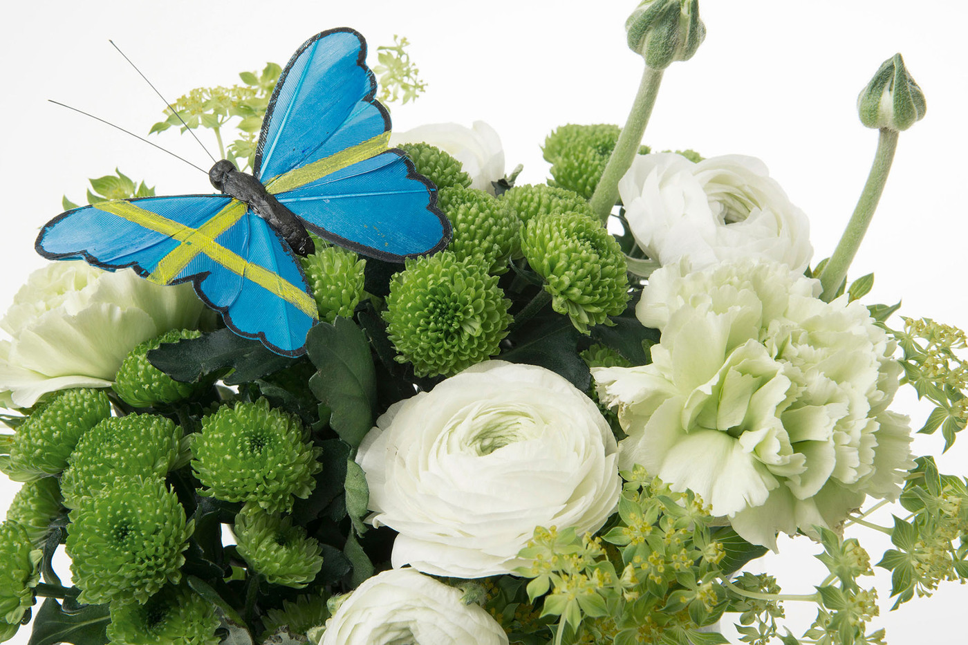 Butterfly/Stick Sweden Flag - 9 cm - 5