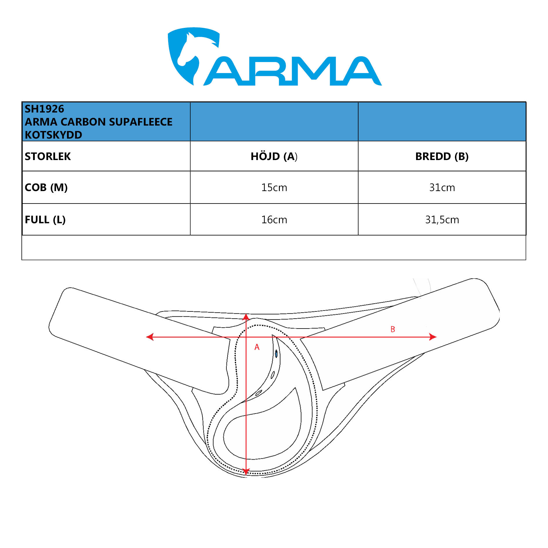 ARMA CARBON SUPAFLEECE KOTSKYDD - 4