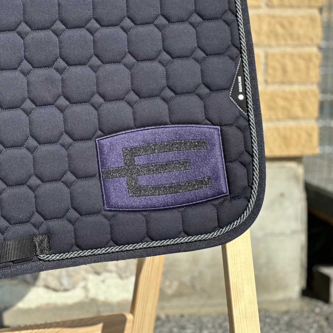 EQUILINE HOPPSCHABRAK MED E-LOGGA NAVY E40 NERO GL./BLUE  - 2
