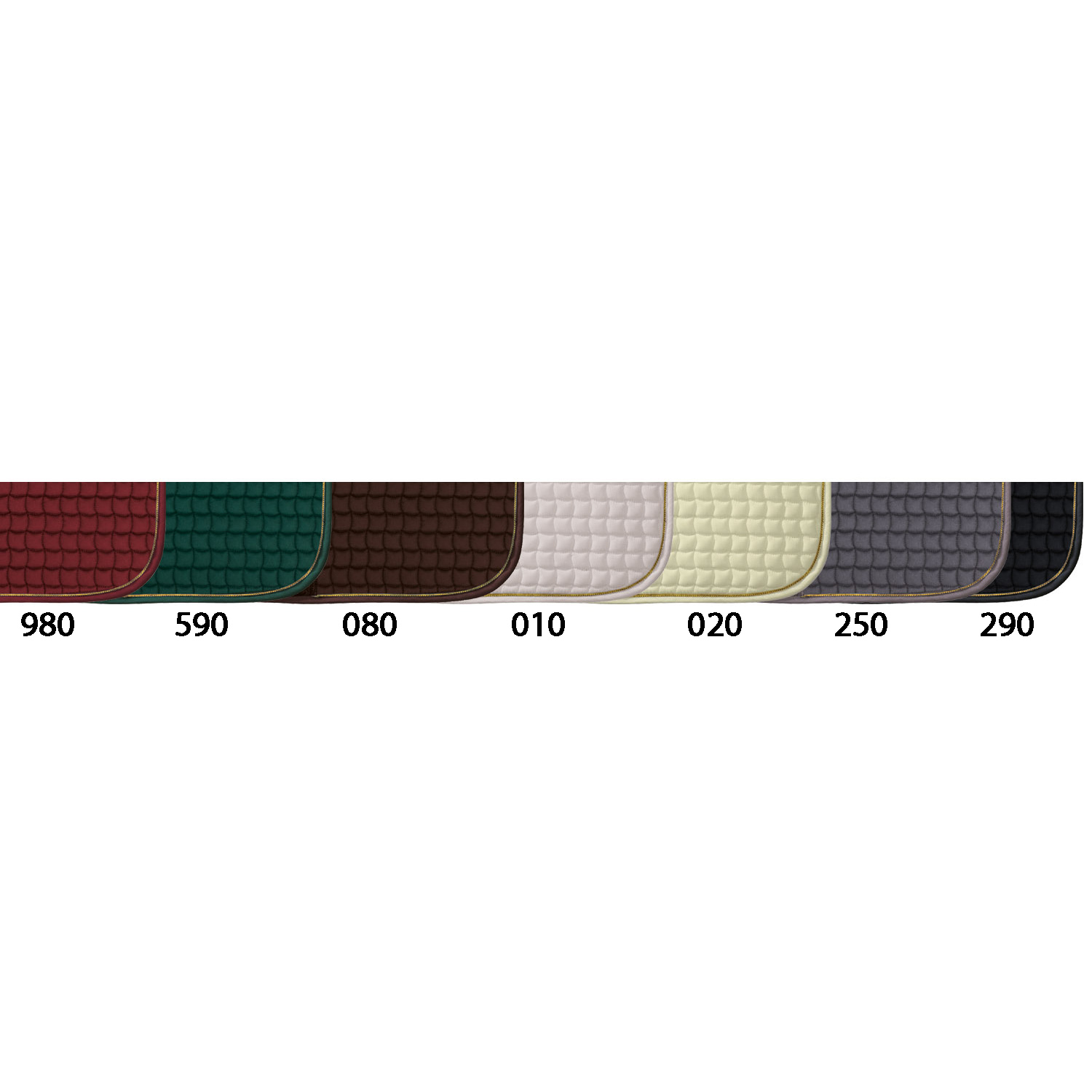 ESKADRON SADDLE PAD COTTON GOLD CORD DRESSAGE - 11
