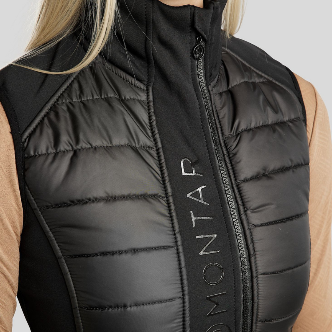 MONTAR EMMA HYBRID BODYWARMER VEST - BLACK - 4