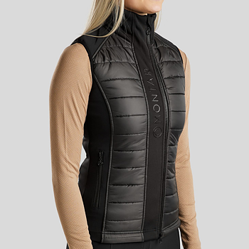 MONTAR EMMA HYBRID BODYWARMER VEST - BLACK