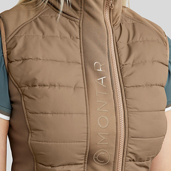 MONTAR EMMA HYBRID BODYWARMER VEST - TAUPE
