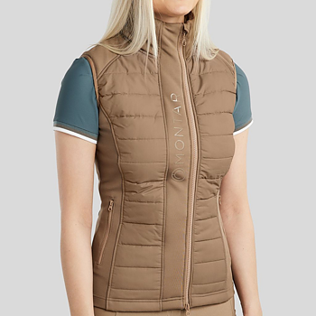 MONTAR EMMA HYBRID BODYWARMER VEST - TAUPE