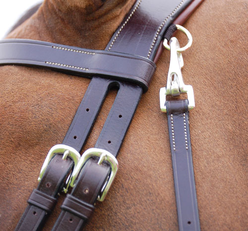DYON WORKING BRIDLE SLÄT NOSGRIMMA MÄSSING - 4