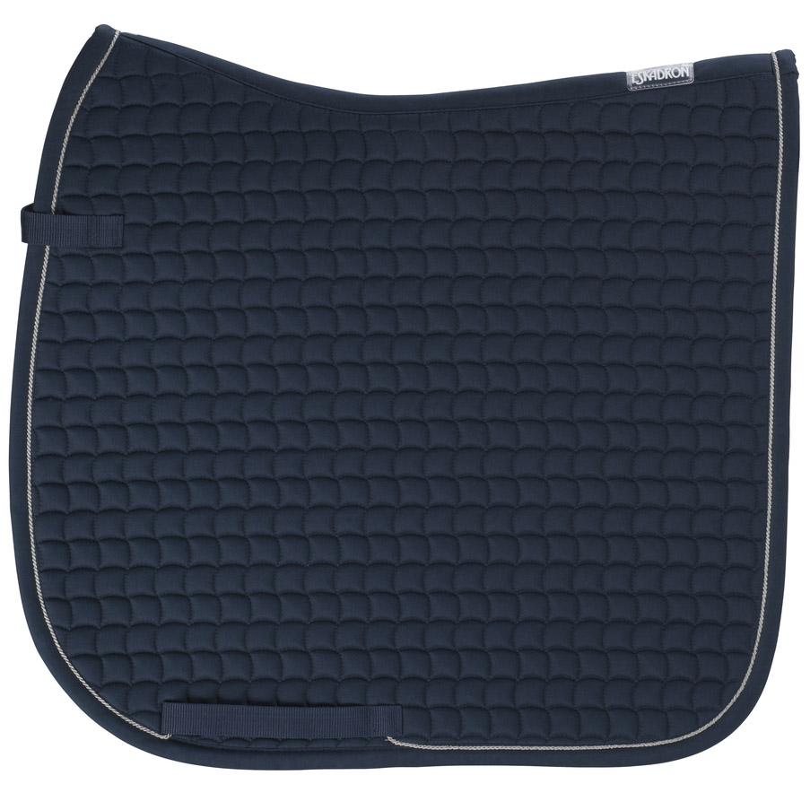 ESKADRON SADDLE PAD COTTON SILVER CORD DRESSAGE - 3