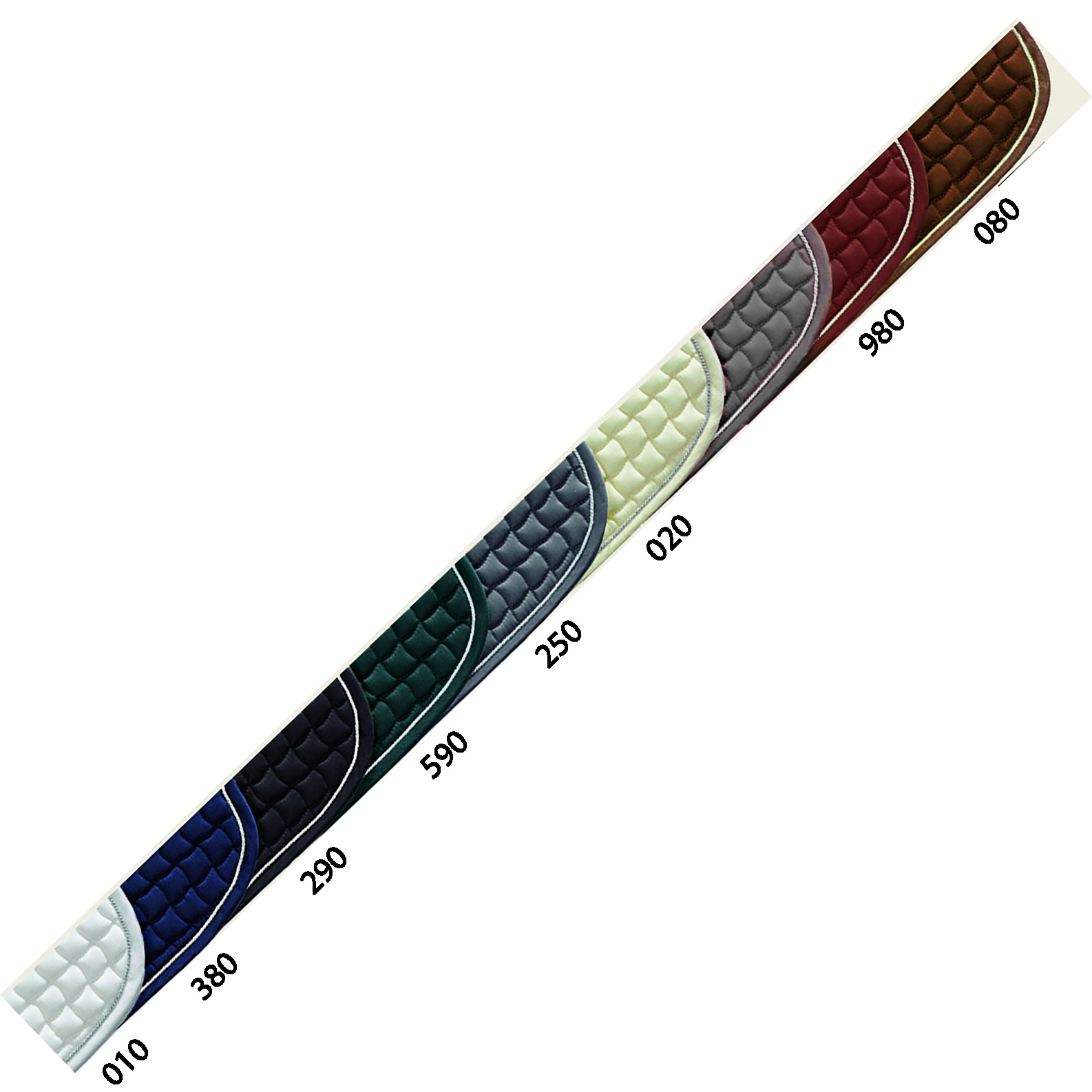 ESKADRON SADDLE PAD COTTON SILVER CORD DRESSAGE - 10