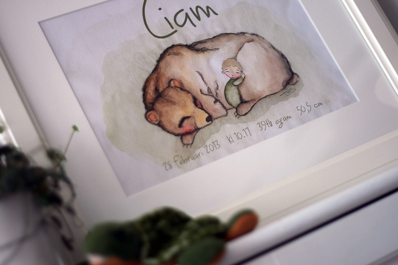 Födelsetavla - Björnen Liam - 6