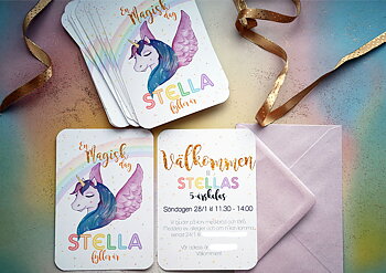 Inbjudningskort Alicorn
