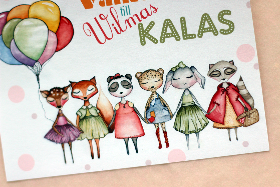 Invitation cards Kiddos party, green - 5