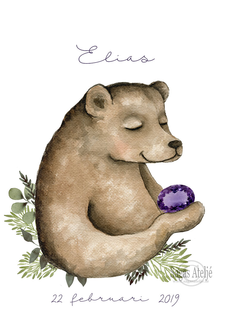 Birth stone Bear - 7