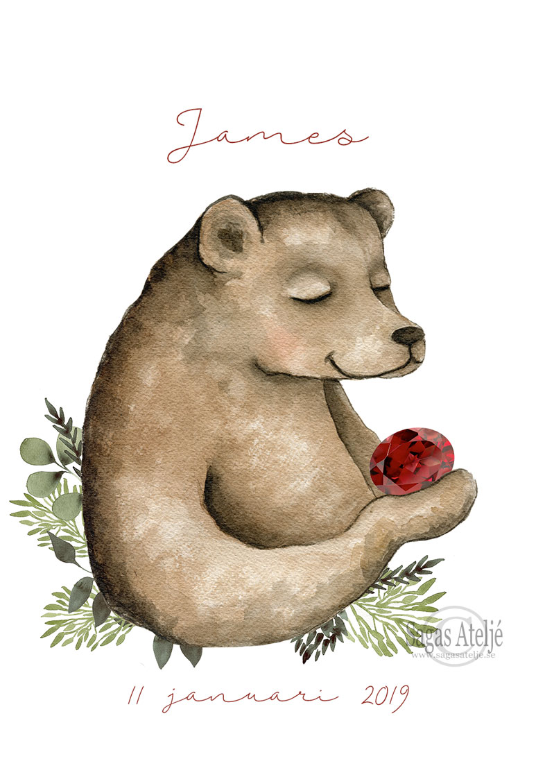 Birth stone Bear - 8