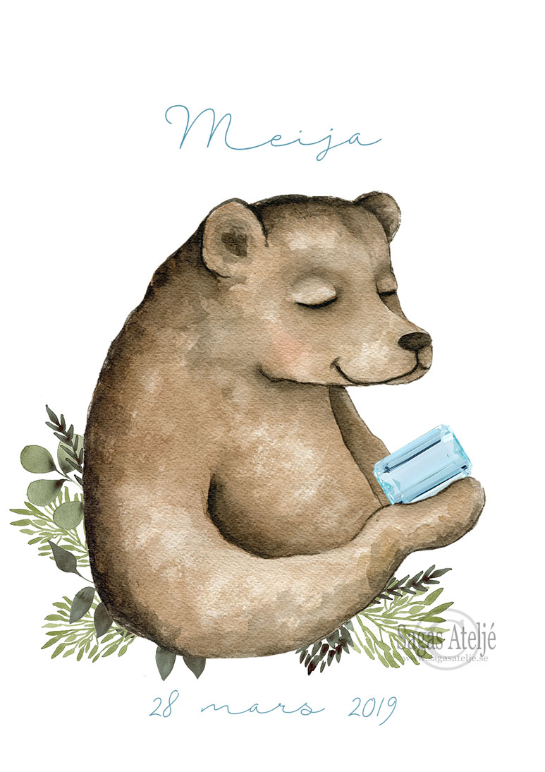 Birth stone Bear - 12