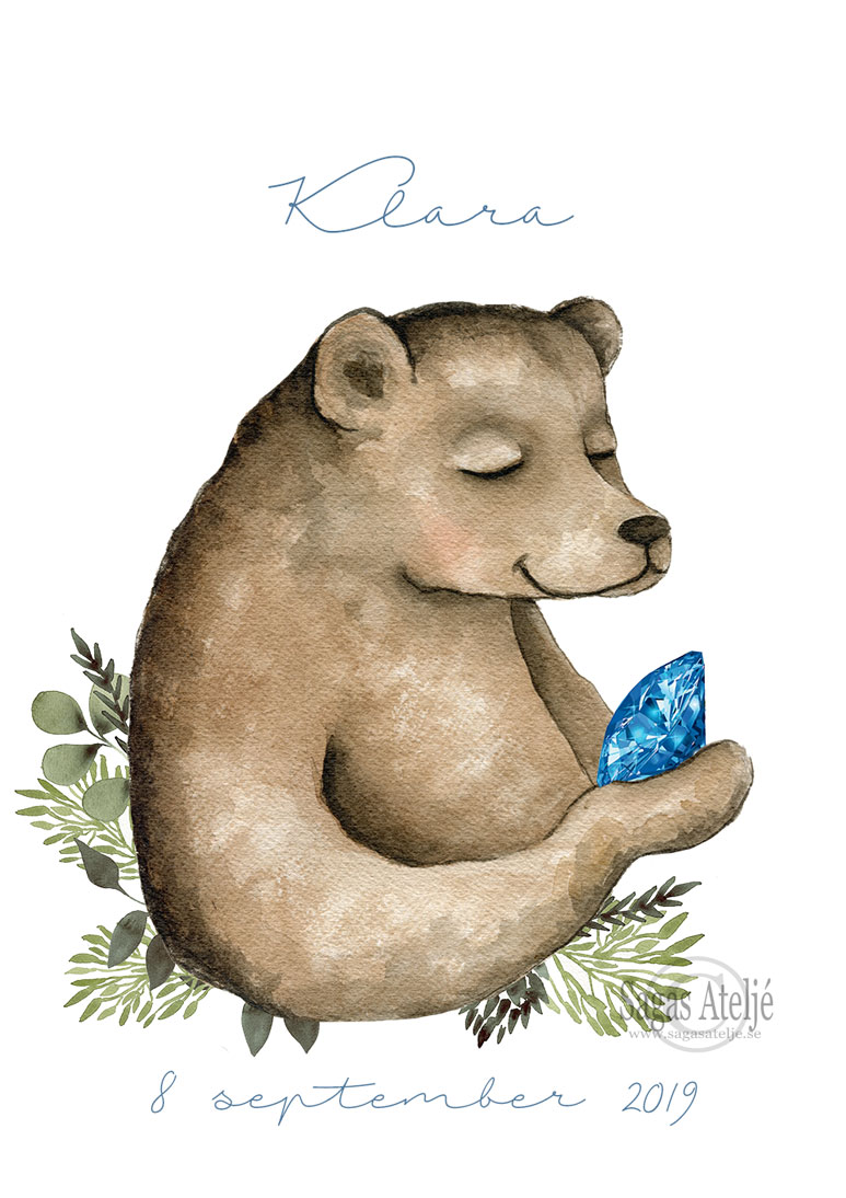 Birth stone Bear - 15