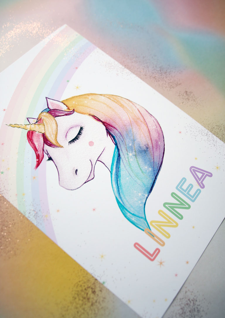 Unicorn name print - 2